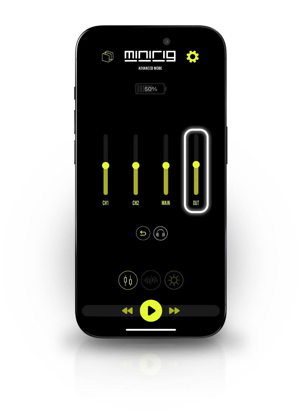 App aux output volume
