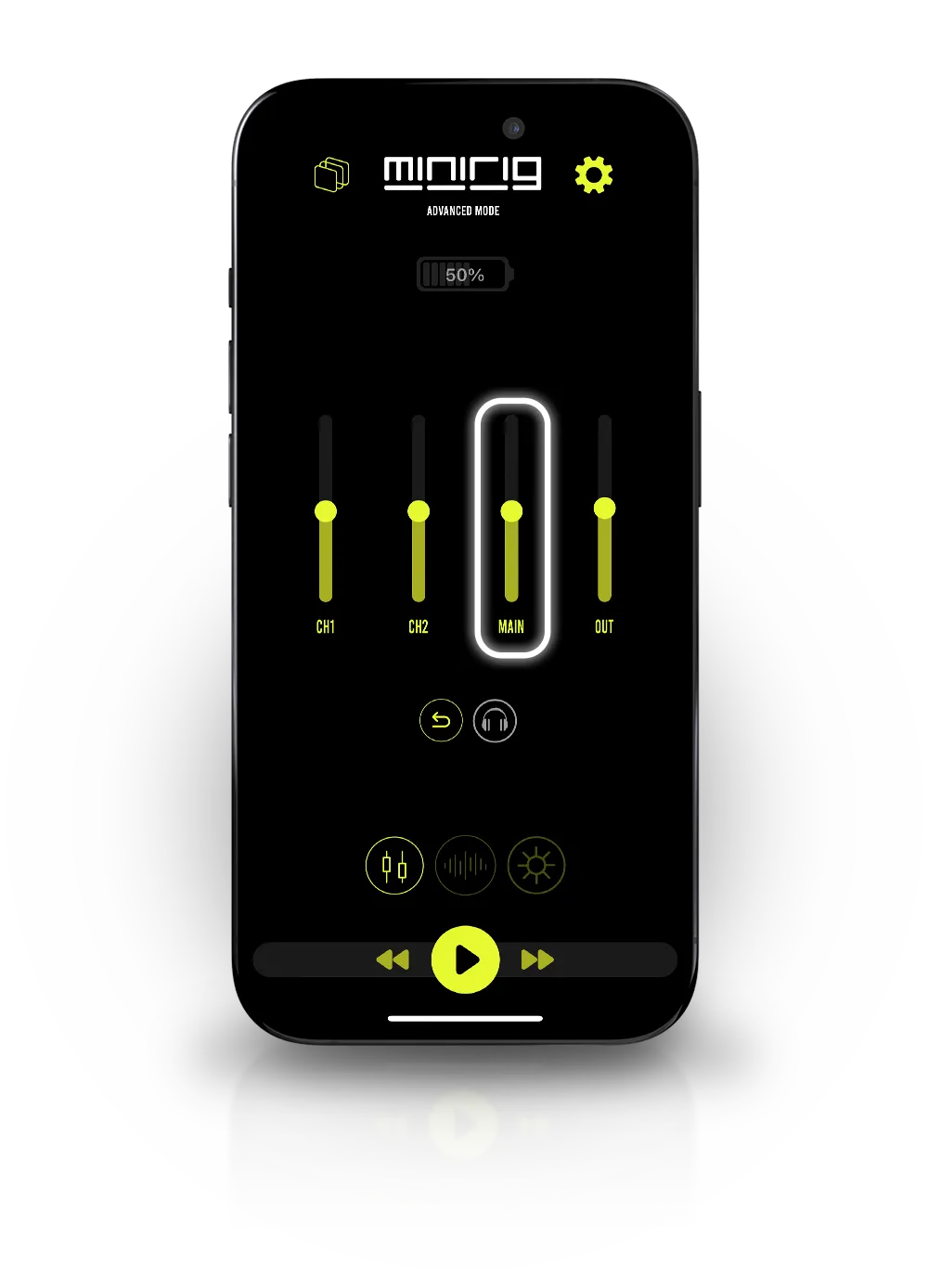 App main speaker volume