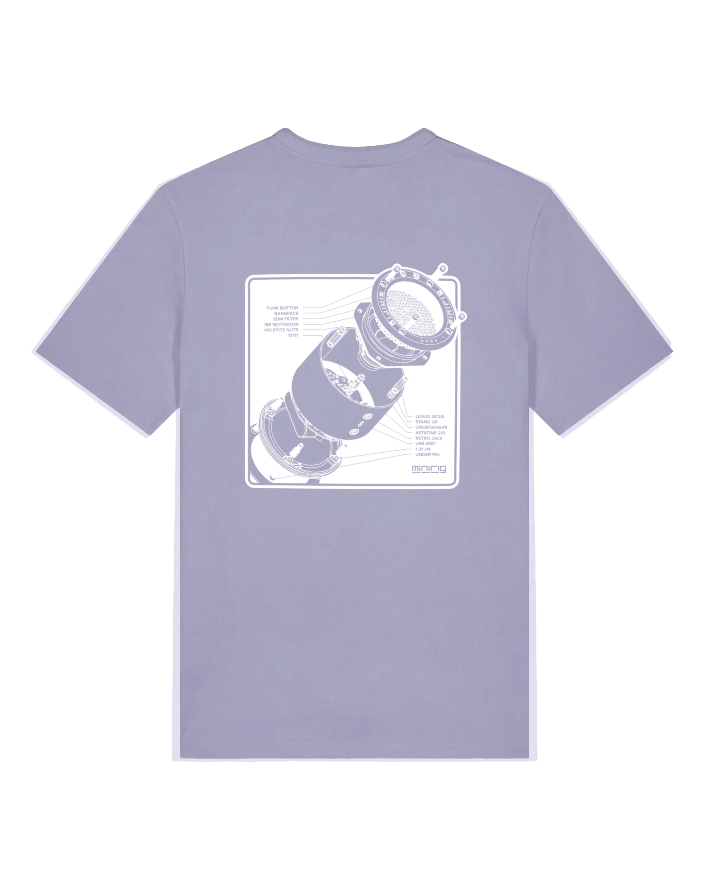 Minirg Violet Purple Explosion Tee Back