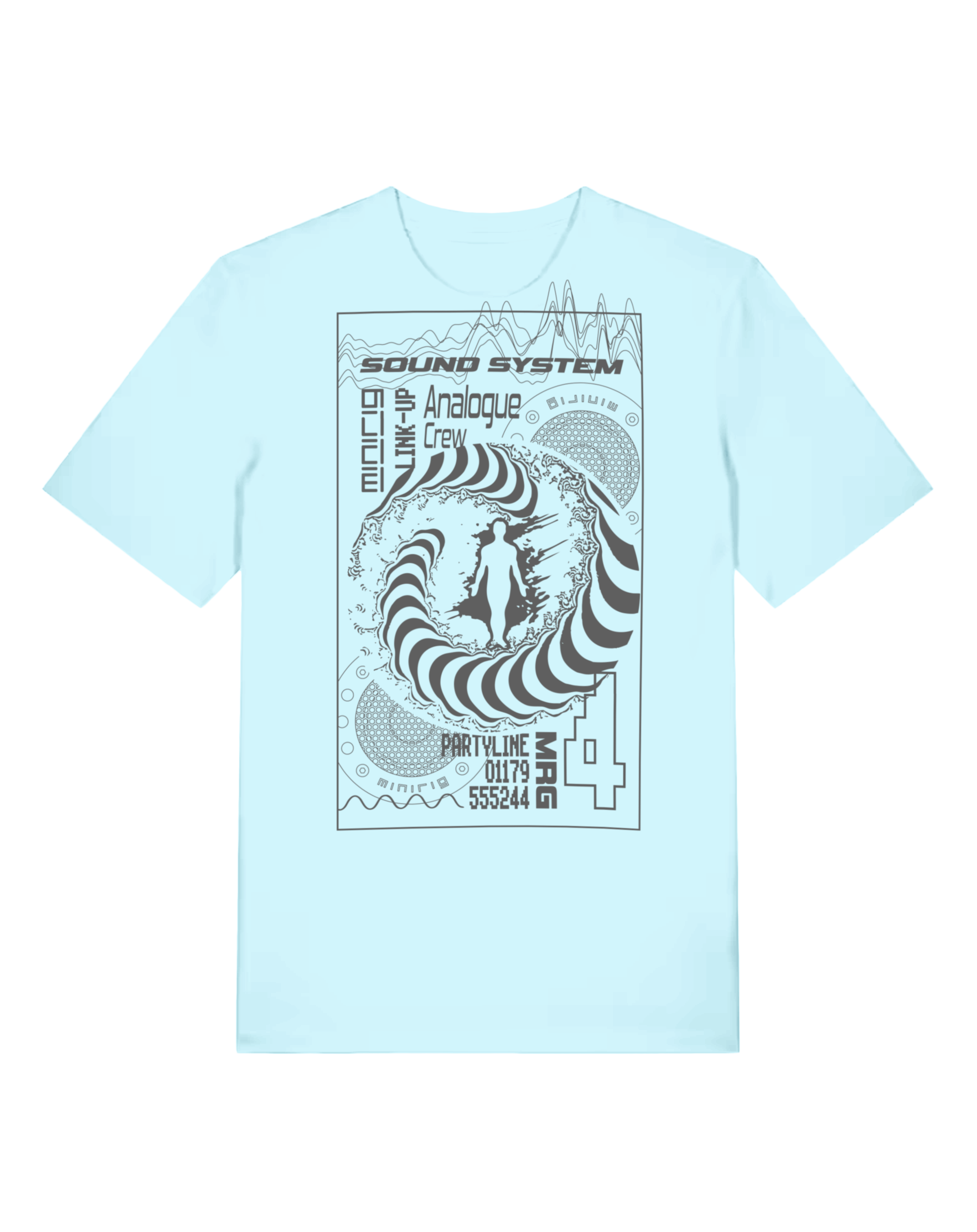 Minirig Tee Light Blue Back