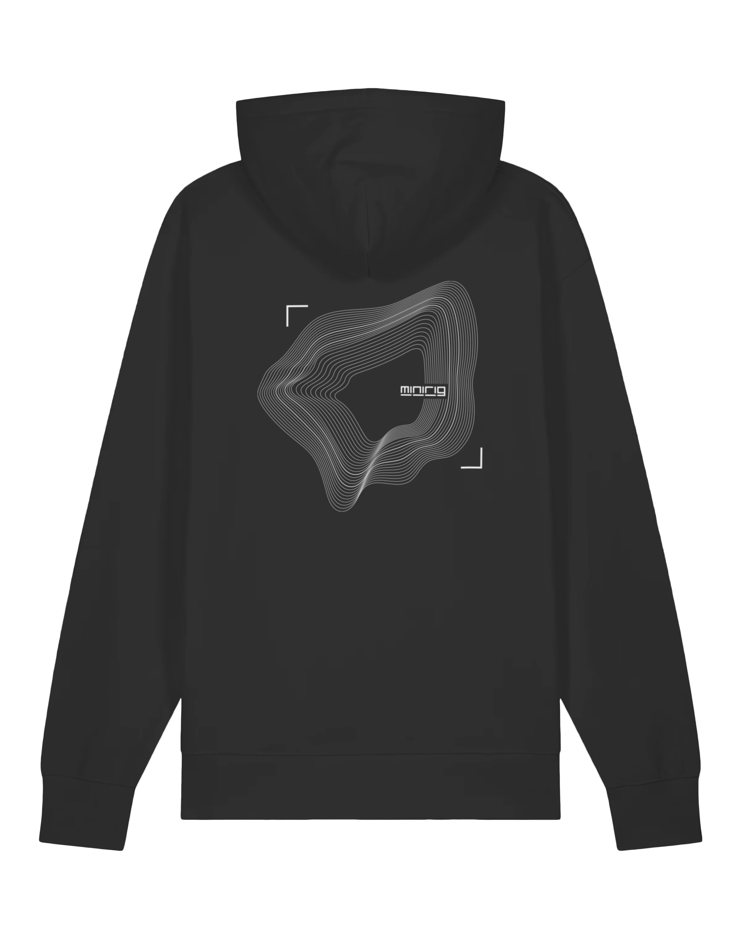 Minirig Wavey Black Hoodie Back