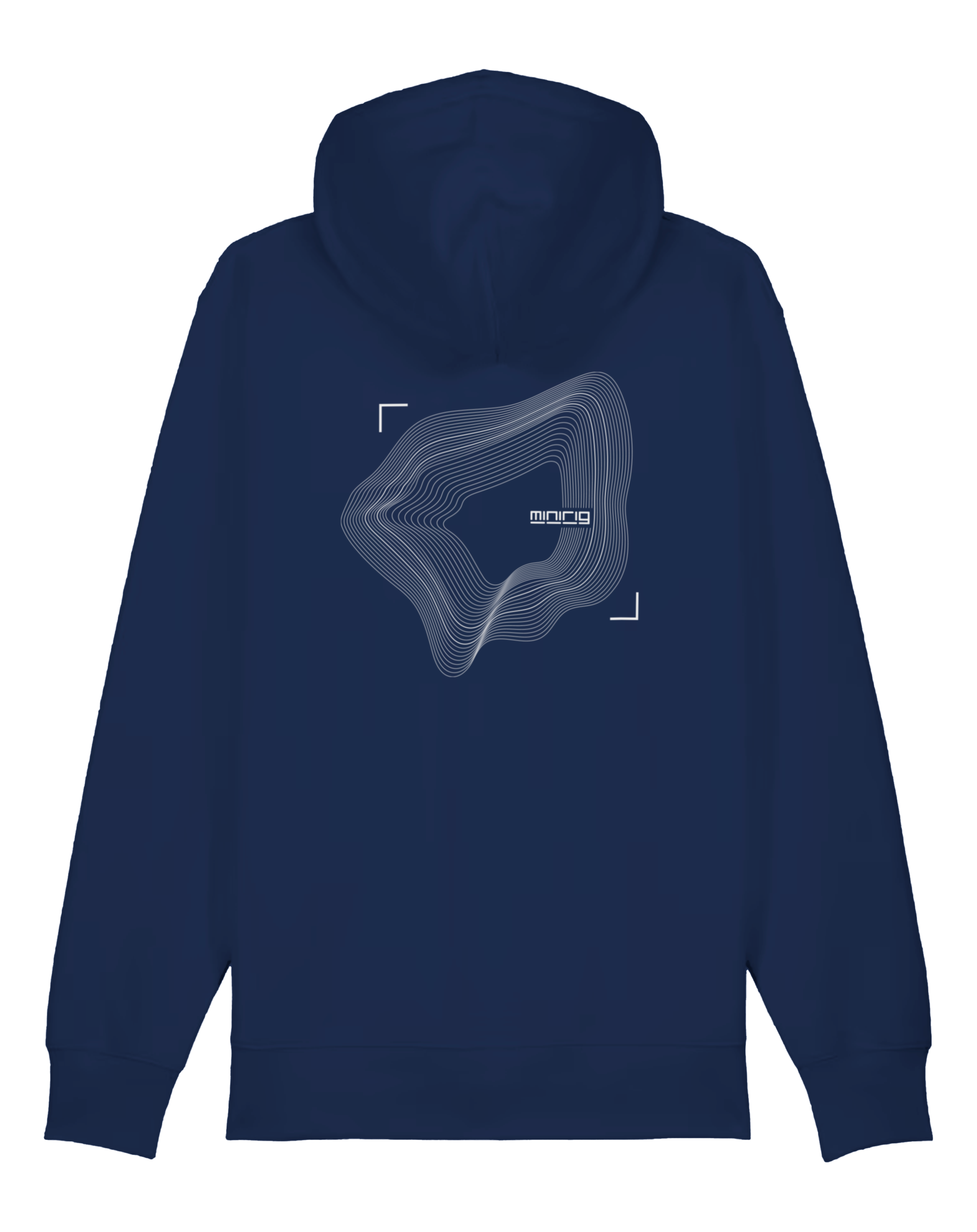 Minirig Wavey Zip Hood Blue Back