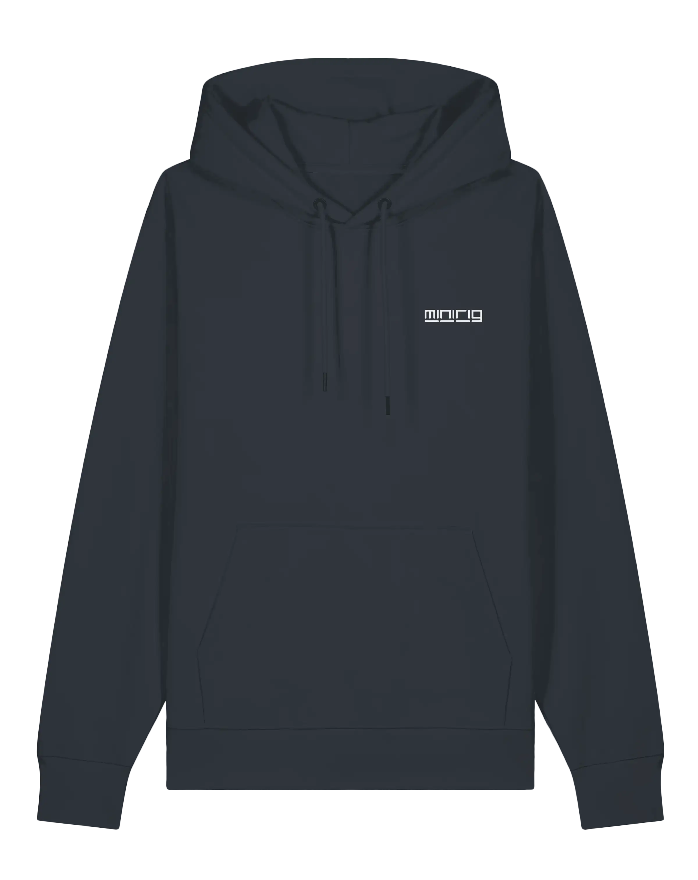 Minirig Ravey Heather Grey Hoodie Front