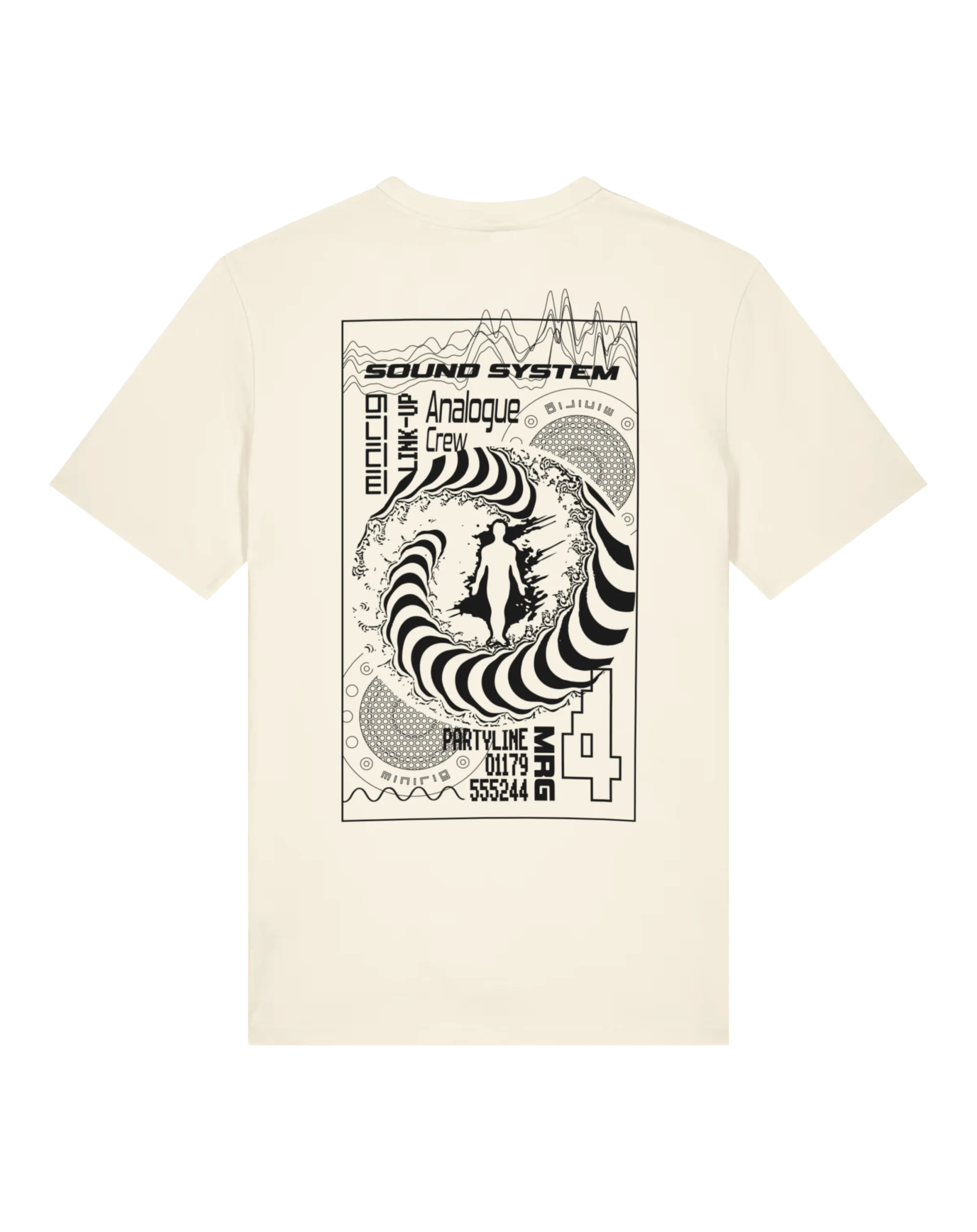 Minirig Ravey Tee Cream - Back