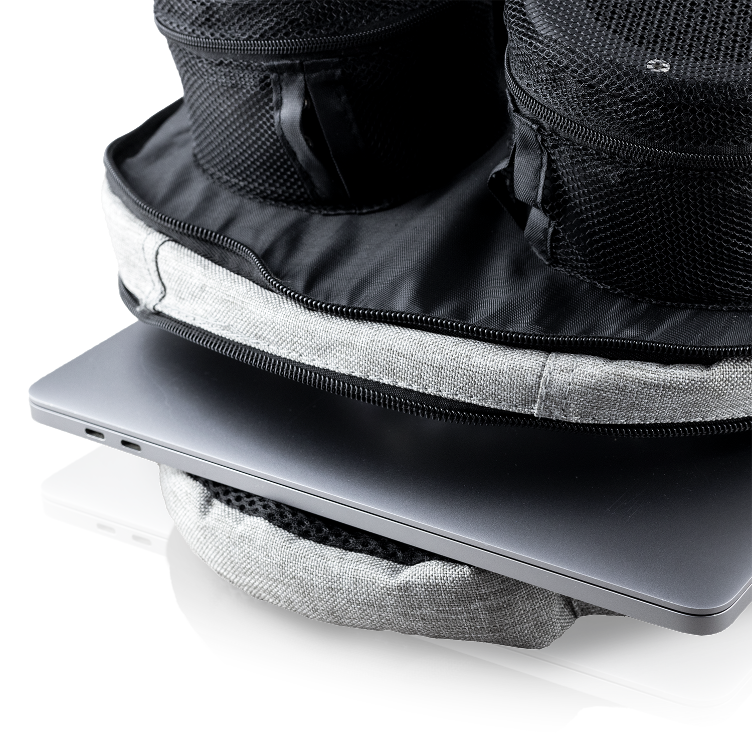 Minirig grey rucksack bag laptop