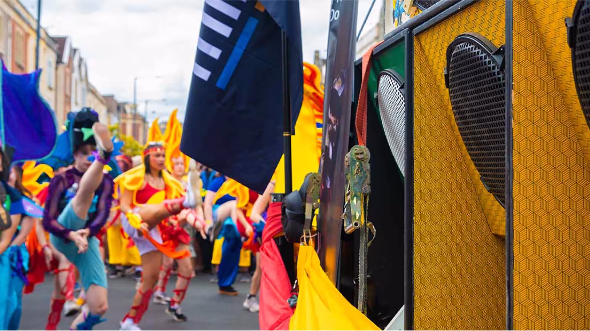 Minirig Doppler speakers at Bristol Carnival
