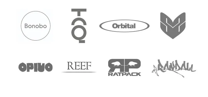 Bonobo, Orbital, SS, Opiuo, Reef, Ratpack, Randall