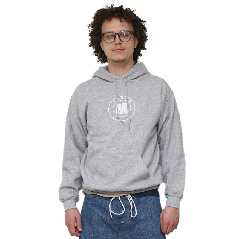 Applique Speaker Grille Grey Hoodie