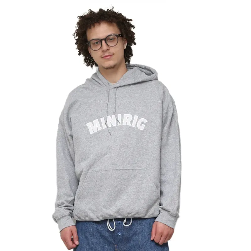 Applique High School Font Grey Hoodie