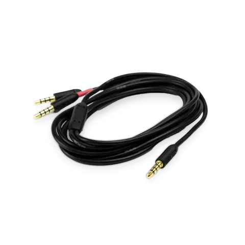 Switched L/R Y splitter cable