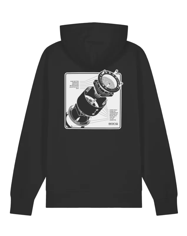 Minirig Explosion Black Hoodie Back