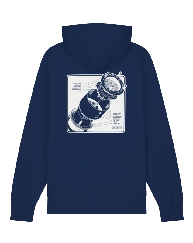 Minirig Explosion Navy Hoodie Back