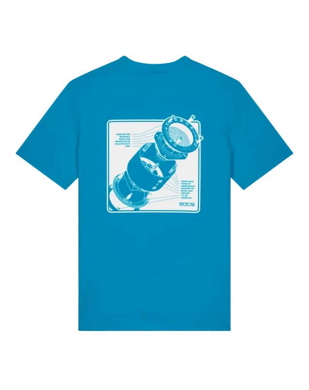 Minirig Explosion Saphire Blue Tee Shirt Front