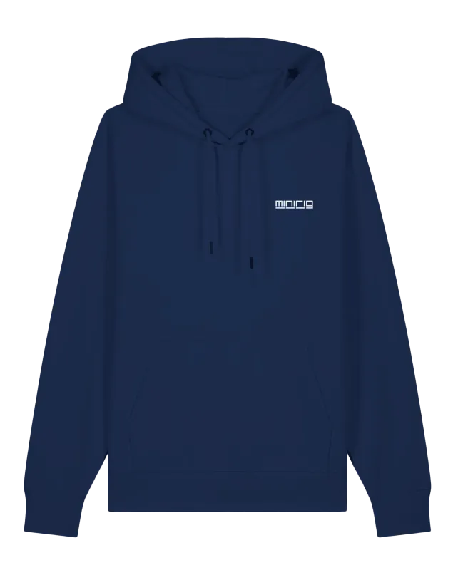 Minirig Wavey Navy Hoodie Front