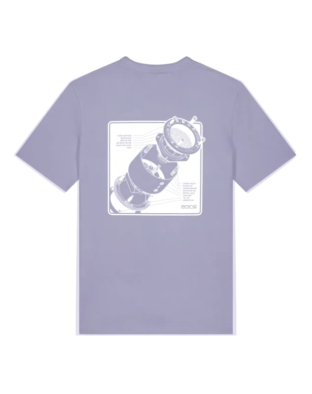 Minirg Violet Purple Explosion Tee Back