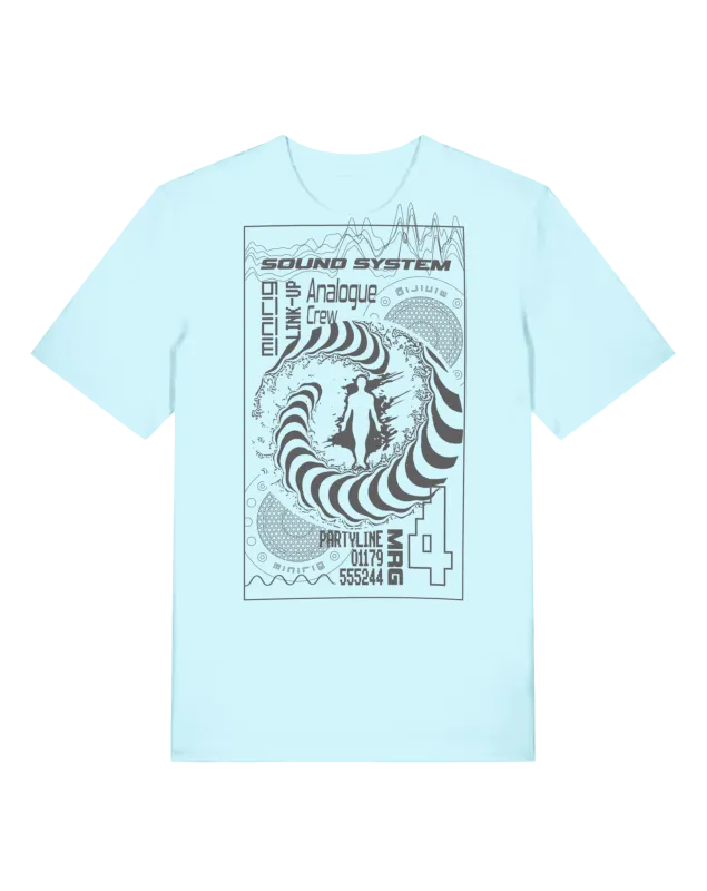 Minirig Tee Light Blue Back