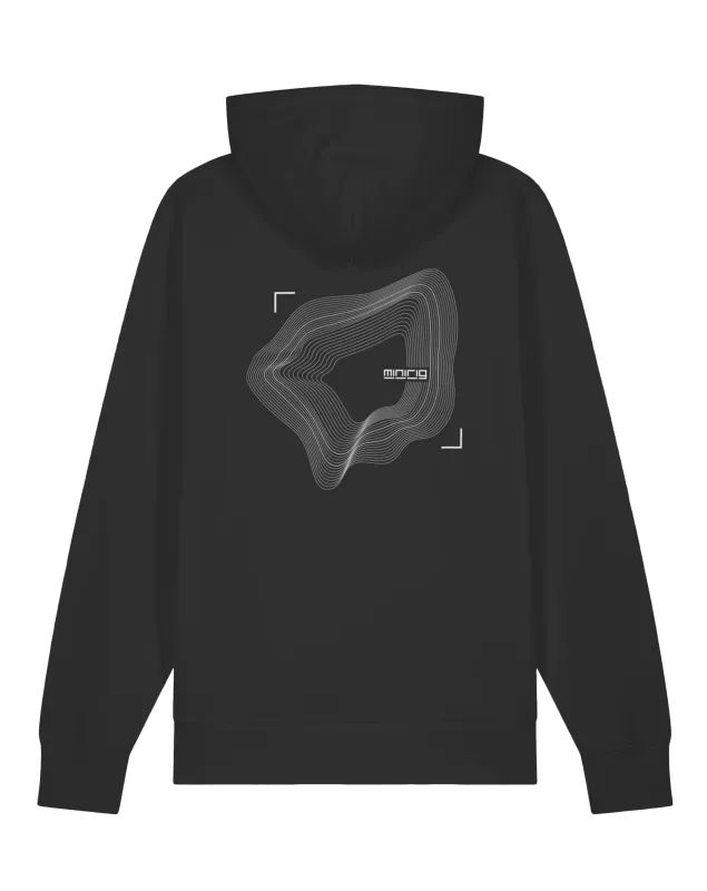 Minirig Wavey Black Hoodie Back
