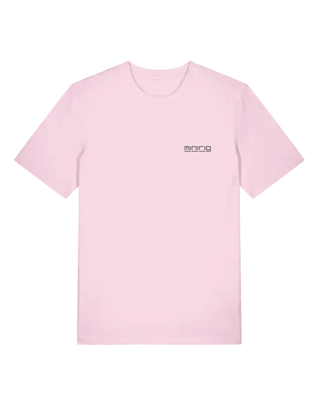 Minirig Wavey Pink Tee Shirt Front