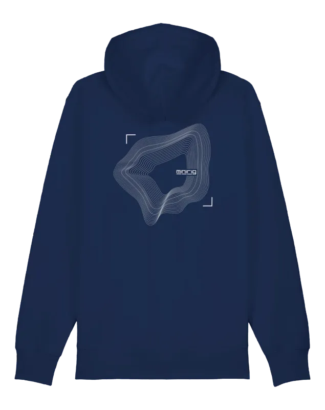 Minirig Wavey Zip Hood Blue Back