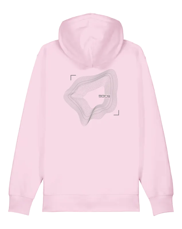 Minirig Wavey Zip Hood Pink Front