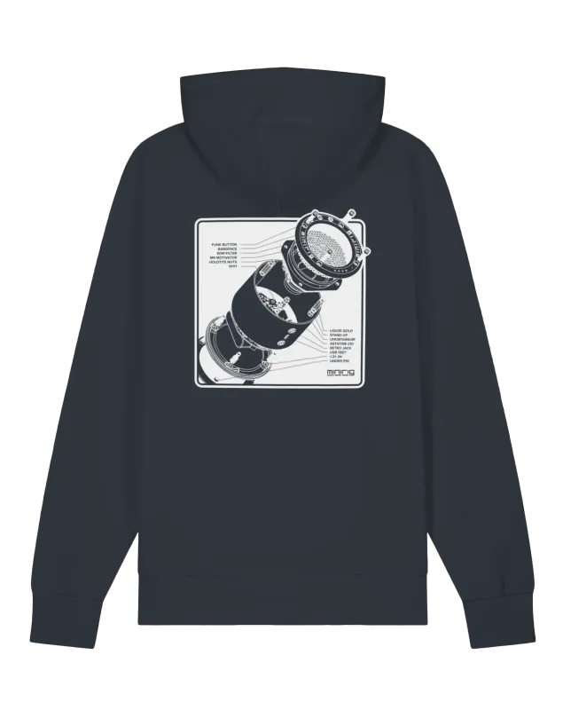 Minirig Explosion India Ink Hoodie Back
