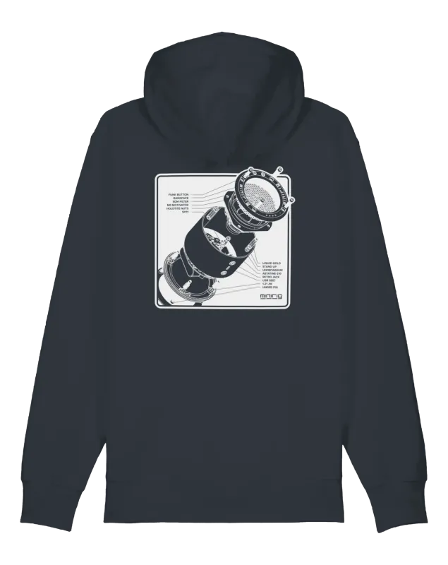 Minirig India Ink Explosion Zip Hoodie Back