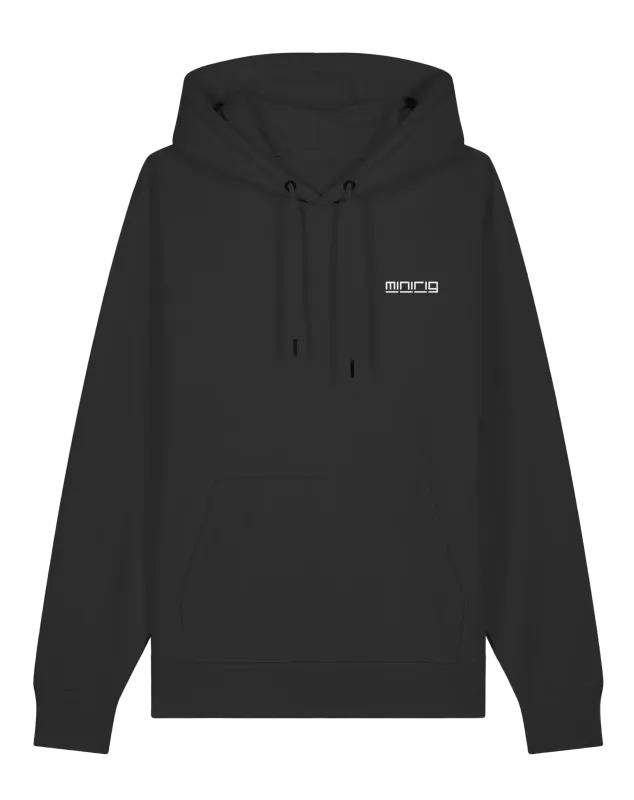 Minirig Ravey Hoodie Black - Front