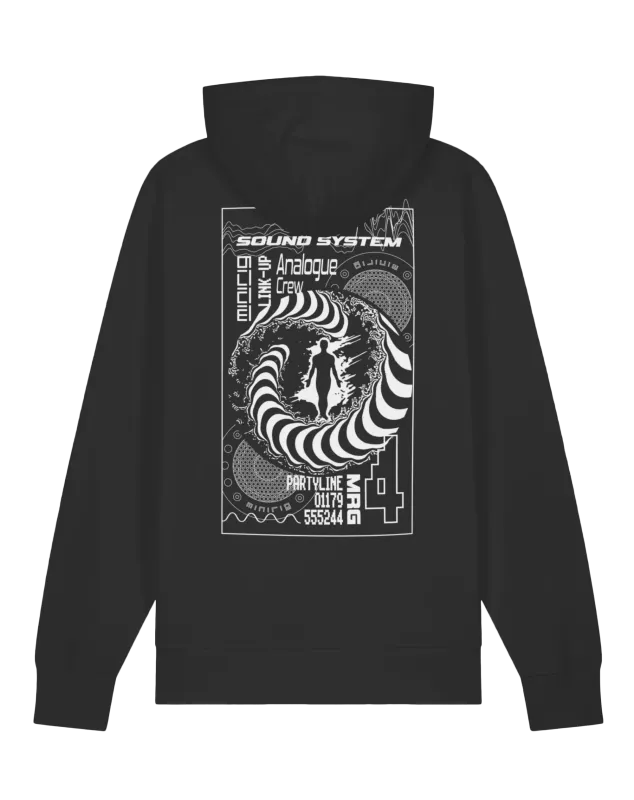 Minirig Ravey Hoodie Black - Back