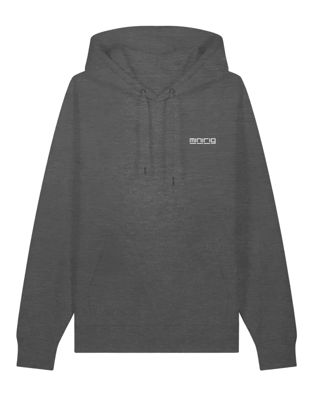 Minirig Ravey Heather Grey Hoodie Front