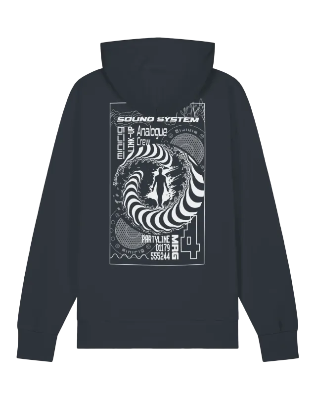 Minirig Ravey Heather Grey Hoodie Back