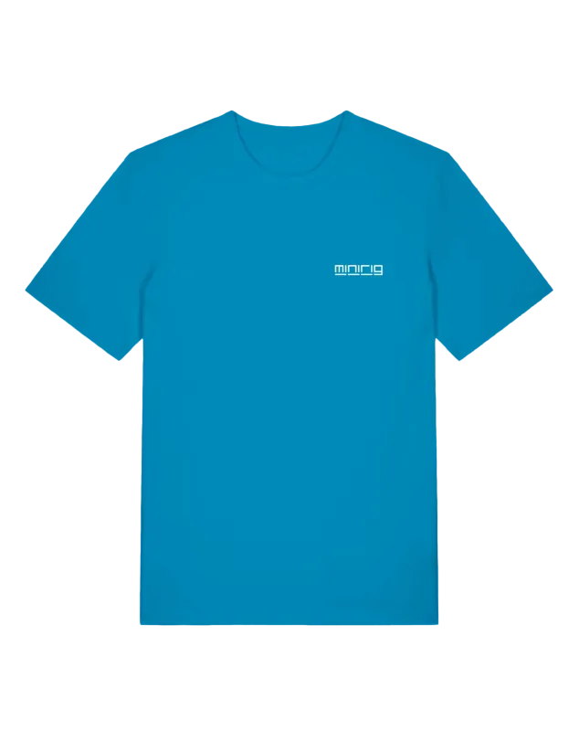 Minirig Ravey Tee Carolina Blue - Front