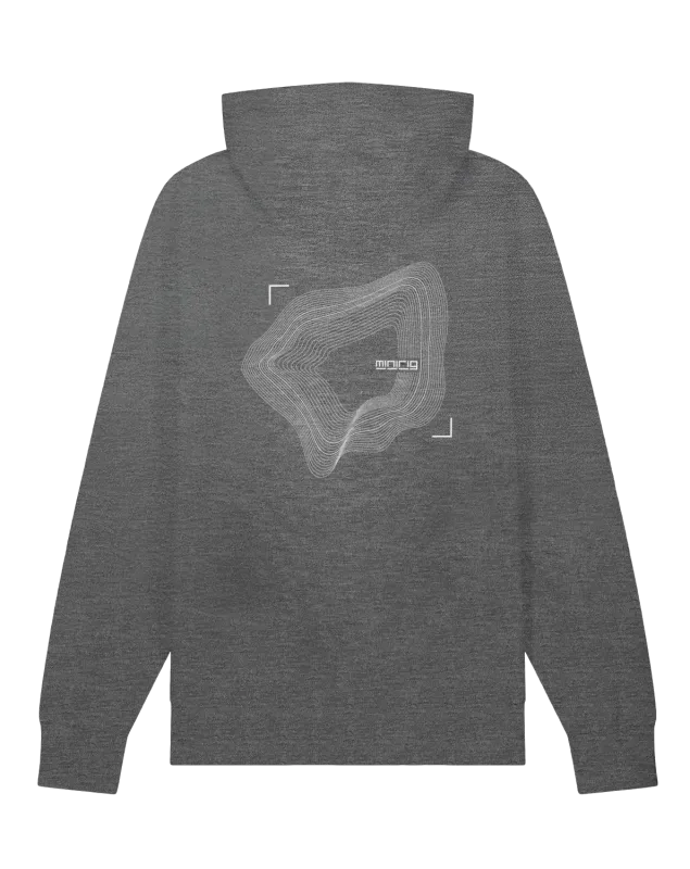 Minirig Wavey Heather Grey Hoodie Back